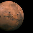 A high resolution photograph of Mars taken by NASA.
