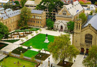 Aerial view of the University of Adelaide campus.