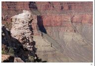 Image of the various erosion marks found within the Grand Canyon.